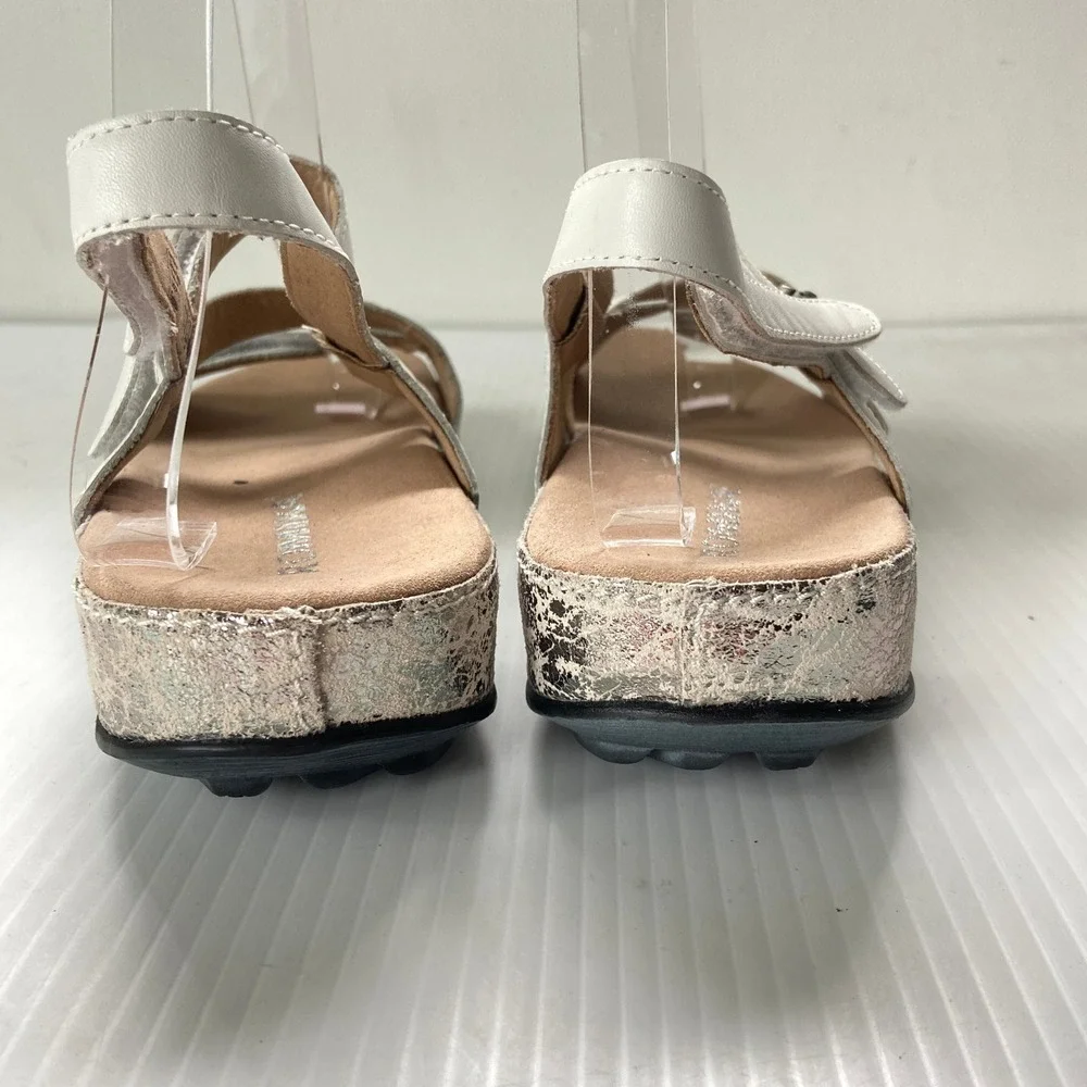 Romika Ridschi 54 White Leather Sandal Womens EU 41 US 10 10.5 NEW